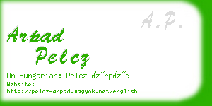 arpad pelcz business card